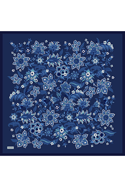 ARMANDA وشاح ANATOLIAN BLOOM DESEN THE TENCEL EDIT - أزرق ليلي