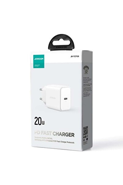 Joyroom Încărcător de rețea JR-TCF 06, 20 W, 1 xUSB-C, PD - Alb