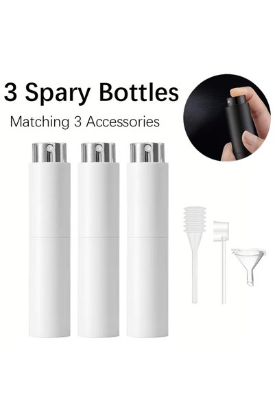 Choice مجموعة من 3 زجاجات عطر سفر سعة 10 مل من البلاستيك ABS، حاويات كولونيا ...