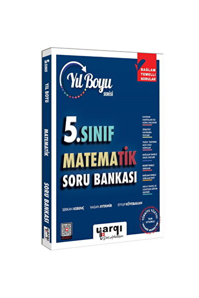Yargı Yayınları Yargı Ders Arkadaşım 5.Sınıf Matematik Yıl Boyu Soru Bankası