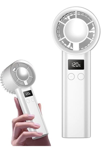 ToolHouse Portable Handheld Fan - 120 Speeds Stepless Adjustable, LED Display...