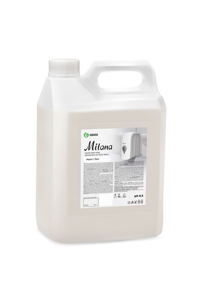 GRASS Săpun cremă lichid profesional Milana Perlat 5L, Pentru mâini și corp, ...