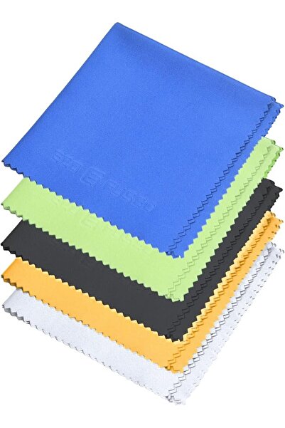 ECO-FUSED Microfiber Cleaning Cloth - 8 x 8 Inch Microfiber Cloth - Pack of 5...