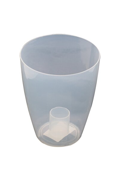 OEM Masca ghiveci orhidee Miltonia, rotunda, plastic, transparent, D 13.3 cm