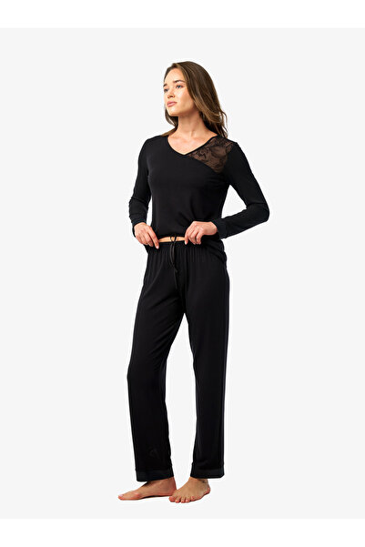 Blackspade Kadın Pijama Takımı 52202 - Siyah