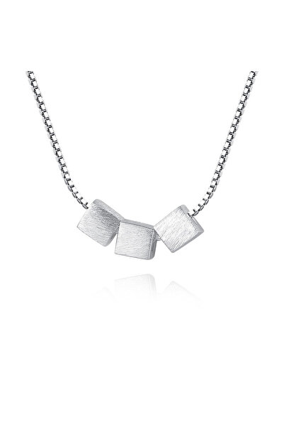 Peach Jewelry Ασημένιο κόσμημα κύβος με ζιργκόν