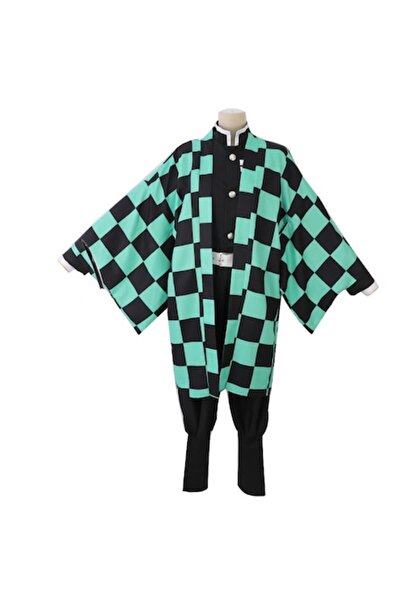Funny Party Shop Costum Cosplay Anime Demon Slayer Tanjiro Kamado, 15-16 ani