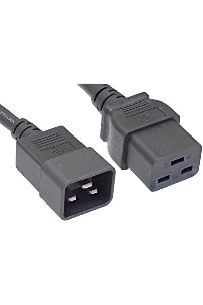 Cablelera وصلة تمديد سلك الطاقة، من IEC320 C20 إلى IEC320 C19، بطول 2 قدم، 12...