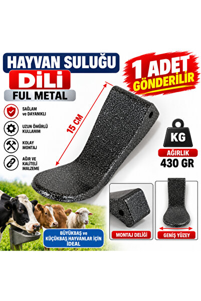 Genel Markalar Hayvan Suluğu Dili Ful Metal Uzunluk :15 Cm Ağırlık :430 Gr 1 ...