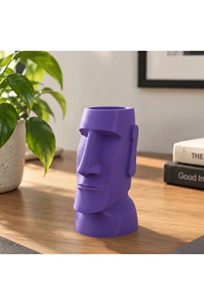 OEM Suport Pixuri Decorativ Moai pentru Birou, Organizare Papetărie 120 mm