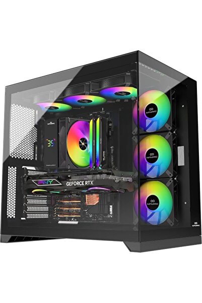 INFINIARC كمبيوتر ألعاب مكتبي RTX 5060 (علبة CUBE، لوحة أم H610، بطاقة رسومات...