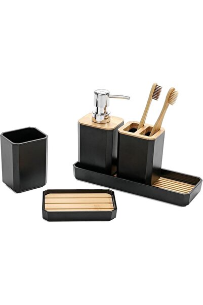 NALACAL 5-Piece Bathroom Accessories Set, Modern Boho Gift Set with Qtip Hold...