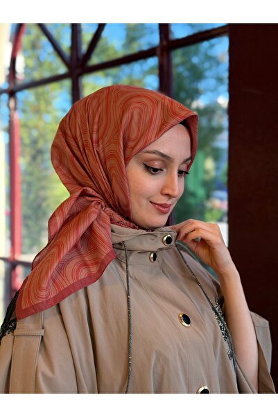 moiré Soft Eşarp Pamuklu Kumaş Kaymayan Yapısıyla Rahat Kullanım