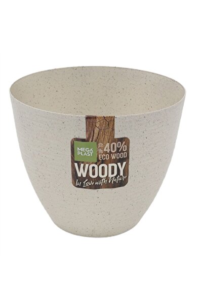 OEM Donna Woody πλαστική γλάστρα, εσωτερικού/εξωτερικού χώρου, στρογγυλή, βαν...