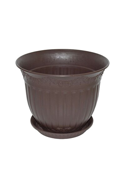 OEM Calla plastic pot, with saucer, bronze, D 30 cm
