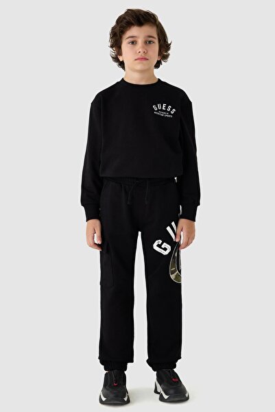 Guess Erkek Çocuk Siyah Eşofman Altı