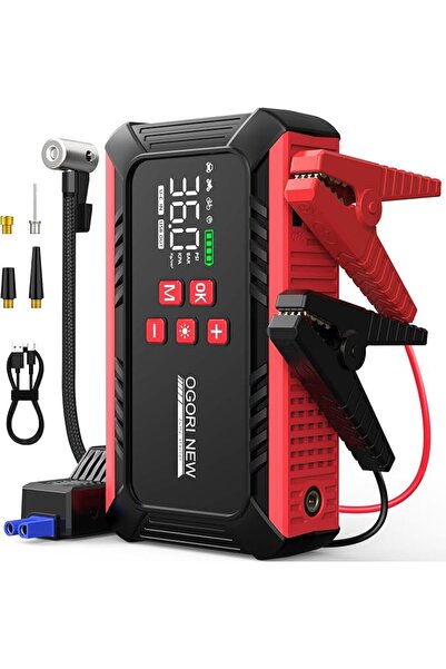 OGORI NEW 7000A Jump Starter with Air Compressor, 21800mAh Car Battery Jump S...