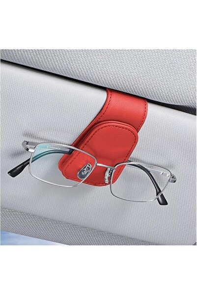 GENERAL AICEL Sunglasses Holders for Car Sun Visor, Leather Eyeglasses Hanger...