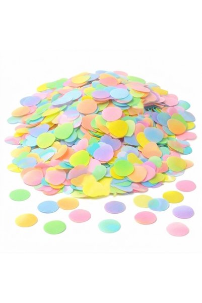Onay Store 15 Pieces Transparent Macaron Confetti Balloon Set - Party - Birthday Decoration - Transparent Sequin Balloon - Bride