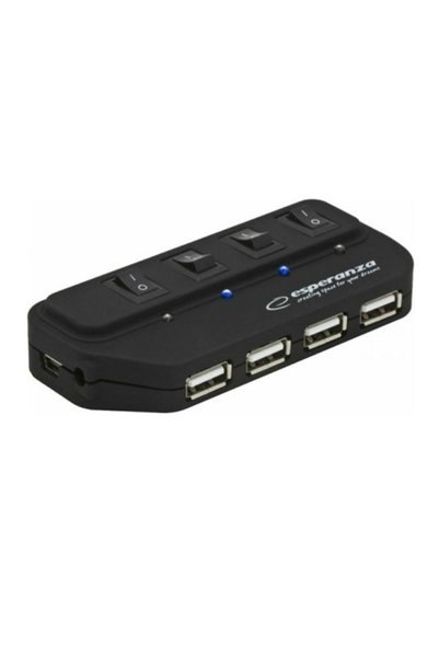 ESPERANZA EA127 διανομέας διασύνδεσης 480 Mbit/s Μαύρο
