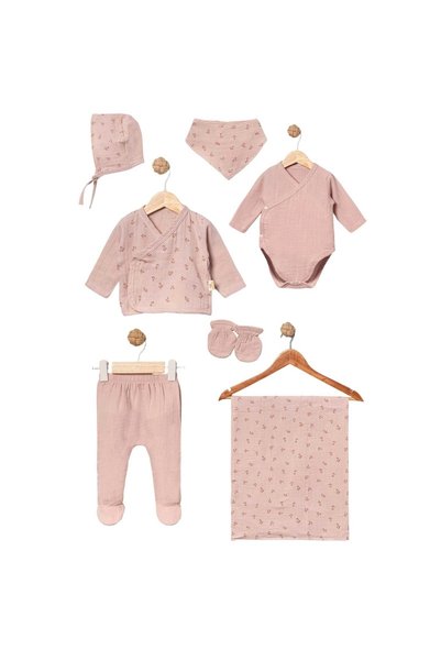 ENİA BABY Baby Girl Newborn 100% Cotton Crisp Floral Patterned Muslin Fabric ...