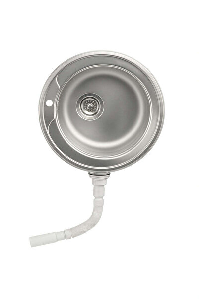 ZİNOX Chiuvetă rotundă din oțel inoxidabil Z-INOX 304, Ø48 cm, anti-calcar, c...