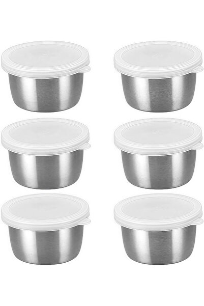 KASTWAVE Salad Dressing Container to Go, 1.4Oz Mini Stainless Steel Condiment...