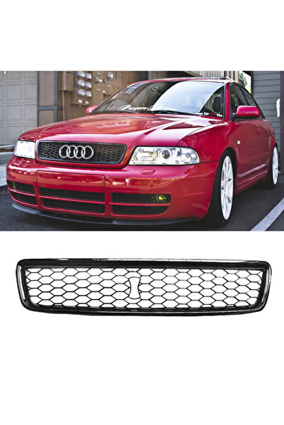 CΑRΝΕR Μάσκα για Audi A4 B5 94-01 Εμφάνιση RS4 Σχέδιο Κυψέλης Μαύρο 1 Τεμάχιο...
