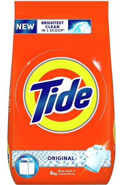 Tides Tide Powder Laundry Detergent, Original Scent, 5 KG