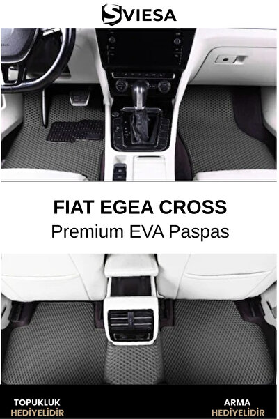 Sviesa EVA Fiat Egea Cross Uyumlu Araç Paspas Havuzlu Taban Su Geçirmez Kokus...
