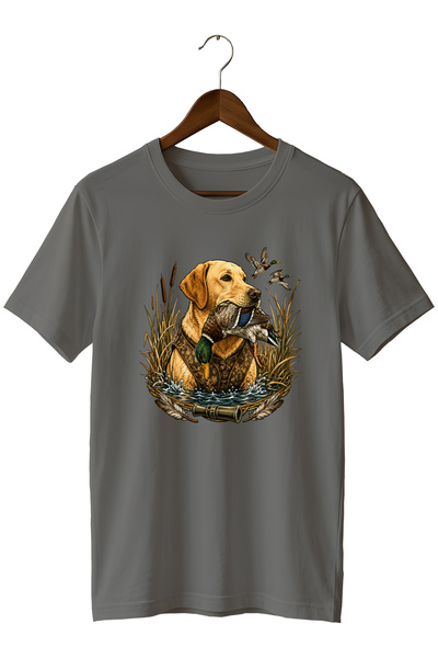The Baski Ανδρικό μπλουζάκι με στάμπα Labrador Duck Hunt – Κοντομάνικο μπλουζ...