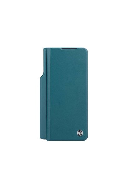 Nillkin Husă pentru Samsung Z Fold 5, Piele Qin - Piele PC |   verde