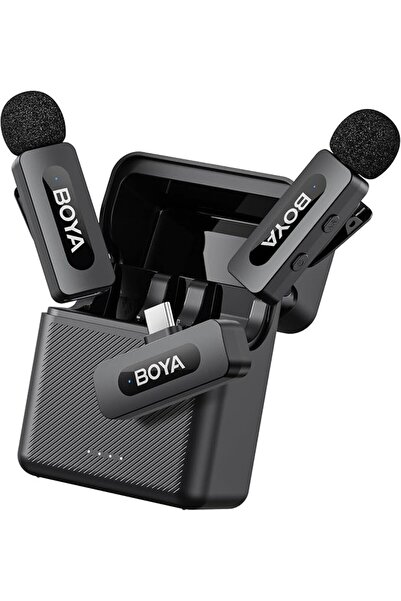 Boyacım ميكروفون لاسلكي Boya BY-V30 لأجهزة أندرويد، ميكروفون لاسلكي USB C، مت...