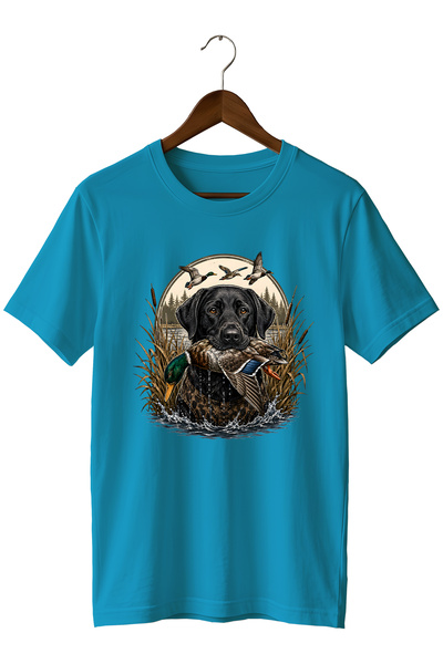 The Baski Ανδρικό μπλουζάκι με στάμπα Labrador Duck Hunt – Κοντομάνικο μπλουζ...