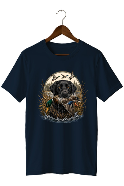 The Baski Ανδρικό μπλουζάκι με στάμπα Labrador Duck Hunt – Κοντομάνικο μπλουζ...