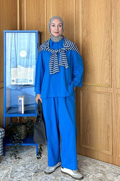 Ceylan Otantik Mediterranean Blue Single Jersey Shalwar Suit