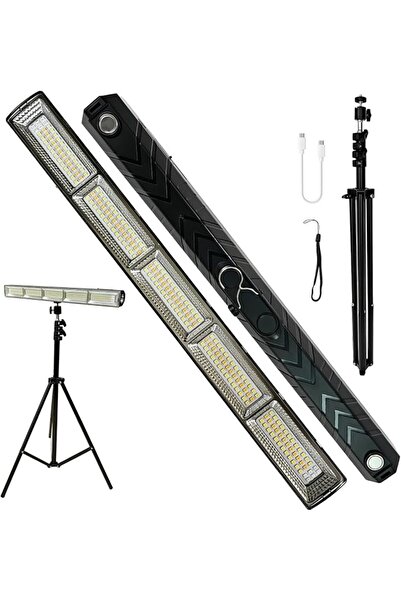 GENERAL LED Camping Light with Tripod Stand, 210 LEDs Portable Outdoor Work L...