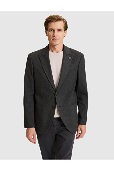 Pierre Cardin Anthracite Slim Fit Jacket 50333428-Vr006