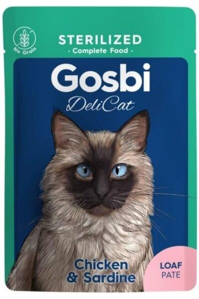 GENERAL Gosbi Delicat Sterilized Chicken and Sardine Wet Cat Food 70 g