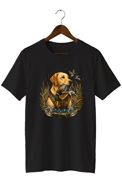 The Baski Ανδρικό μπλουζάκι με στάμπα Labrador Duck Hunt – Κοντομάνικο μπλουζ...