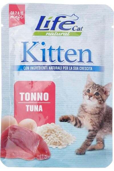 Life Cat ليفكات باوتش للقطط الصغيرة - تونة، 70 جرام
