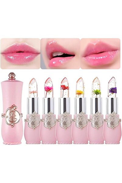 Yelajoy Crystal Flower Jelly Lipstick Set, Durable Long-Lasting Moisturizer L...