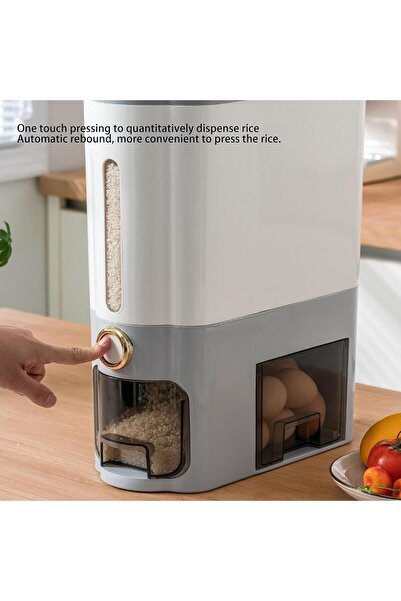 Generic Rice Storage Container with Pull-Out Drawer, Large Capacity