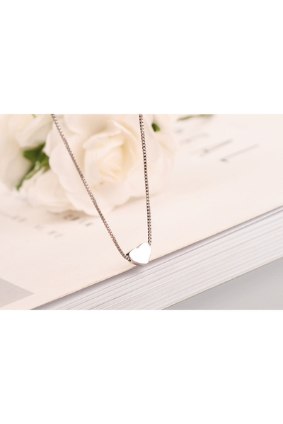 Peach Jewelry Κρεμαστό καρδιά από ασήμι 925
