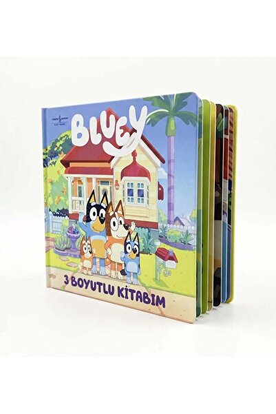 TÜRKİYE İŞ BANKASI KÜLTÜR YAYINLARI Bluey - 3 Boyutlu Kitabım - (Ciltli)