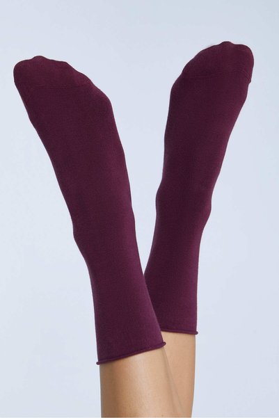 Albero Natur Gots Certified Organic Cotton Elastic-Free Unisex Socks - Vegan