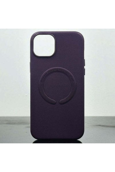 Maxcell Husă Kraft pentru iPhone 15 Plus, MagCase, din piele, Turcoaz