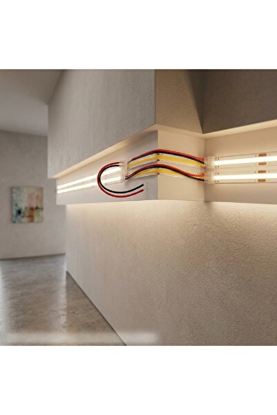LEDIGANT Conectori cu Fir pentru Bandă LED COB 8 mm, 2 Pini, 10 cm, Fără Lipire, Set 5 Bucăți