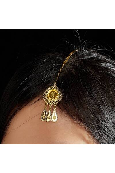 Generic Aesthetic Handmade Gold Plated Copper Fashion Head Jewelry Chain Head...