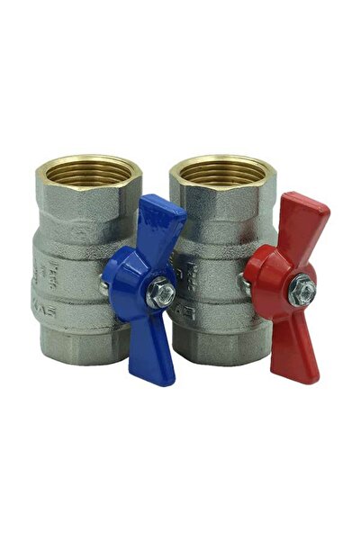 Bursay 1/2" Kelebek Kafalı Su Vanası Pn25 Kas (1 ADET)